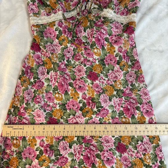 Princess Polly Emily Babydoll Floral Maxi Dress size 2 Fairy Y2K  Wedding Guest - Picture 15 of 16